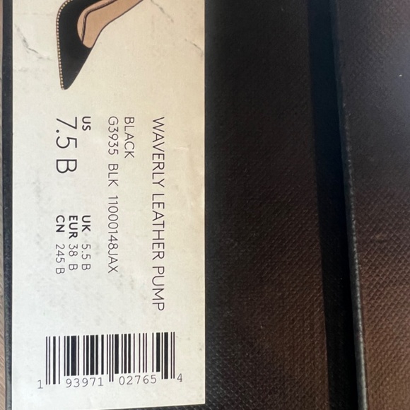 Coach Black Waverly Beadchain Pointed-Toe Pumps - Size 7.5 - Picture 4 of 5